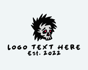 Gangster - Horror Skull Punk logo design