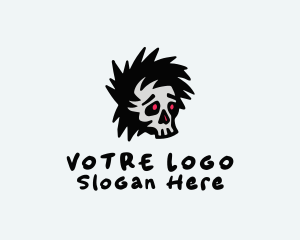 Horror Skull Punk Logo