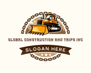 Demolition - Bulldozer Machinery Construction logo design