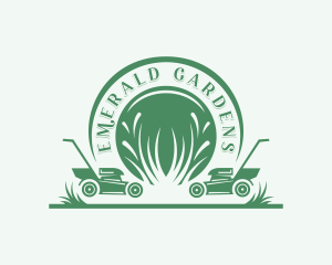 Gardening Lawn Mower logo design