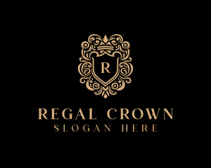 Regal Upscale Shield logo design