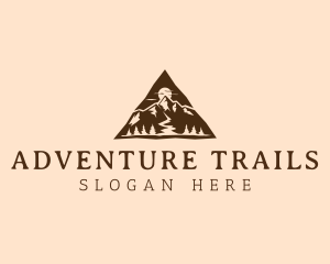 Triangle Mountain Peak logo design