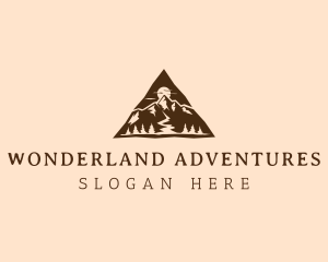 Triangle Mountain Peak logo design