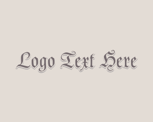 Specialty Shop - Medieval Gothic Business logo design