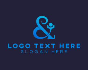 Typography - Human Ampersand Creative Agency logo design