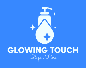 Moisturizer - Blue Sparkling Clean Liquid Soap logo design