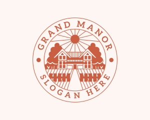 Farm Mansion House logo design