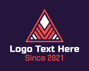 Bars - Triangle Stripes Pattern logo design