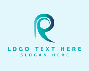 Letter R - Generic Spiral Business Letter R logo design