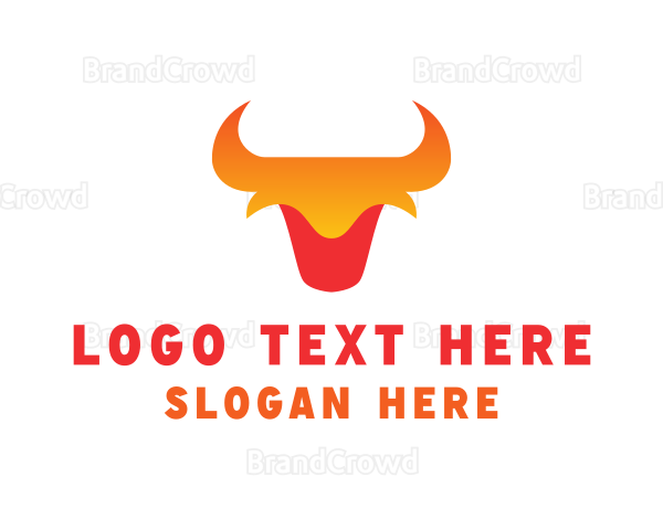 Animal Bull Horns Logo