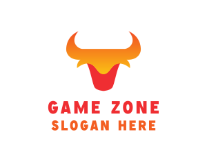 Animal Bull Horns logo design