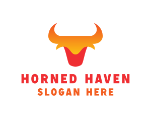 Animal Bull Horns logo design