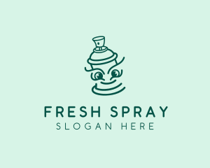 Happy Spray Paint  logo design