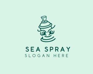 Happy Spray Paint  logo design