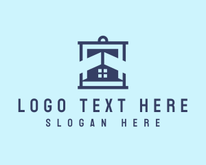 House Hunting - Modern Frame House logo design