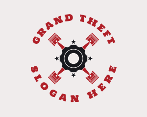 Fix - Piston Gear Mechanic logo design