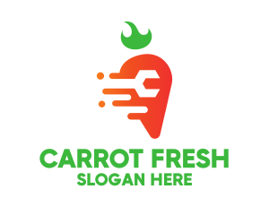 Carrot - Orange Carrot Repair logo design