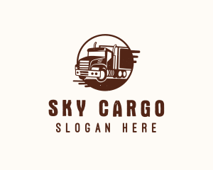 Transport Logistic Truck logo design