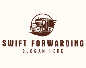 Transport Logistic Truck logo design