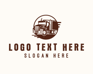 Haulage - Transport Logistic Truck logo design