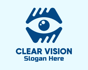 Eye Doctor - Blue Eye Clinic logo design