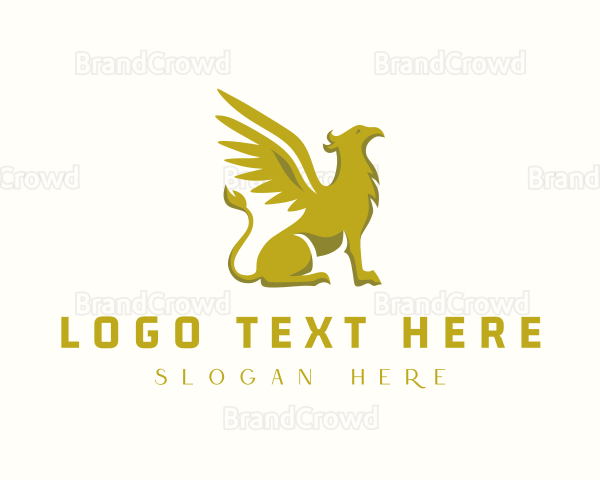 Gold Gryphon Creature Logo