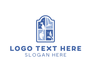 Eco Friendly - Window Cleaning Housekeeping logo design