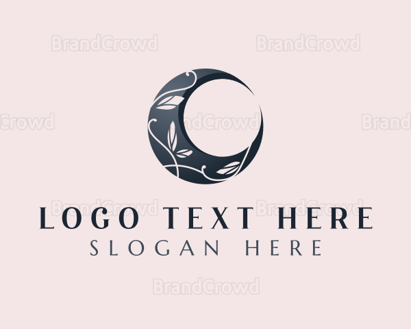 Elegant Crescent Moon Logo