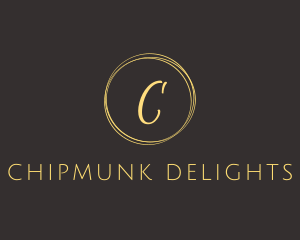 Cursive Circle Lettermark logo design