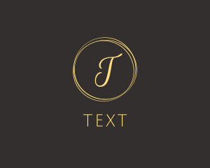 Cursive Circle Lettermark logo design