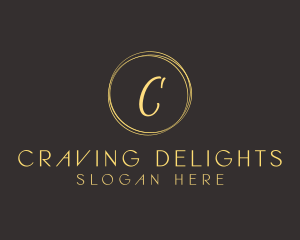 Cursive Circle Lettermark logo design