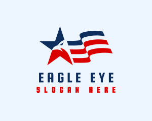 USA Eagle Star logo design