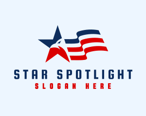 USA Eagle Star logo design