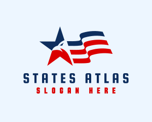 USA Eagle Star logo design