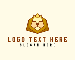 Zoology - Noble Lion Crown logo design