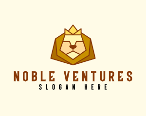 Noble Lion Crown  logo design