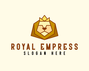 Empress - Noble Lion Crown logo design