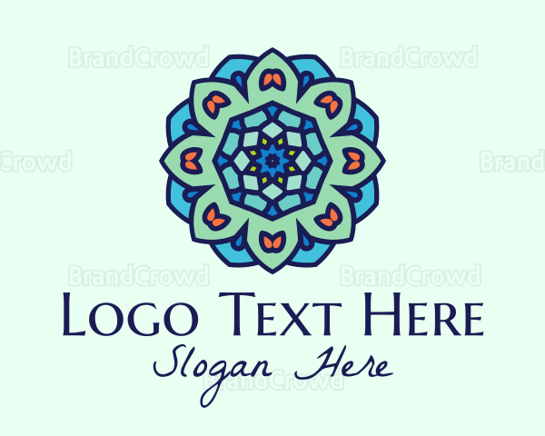 Mandala Textile Art Logo