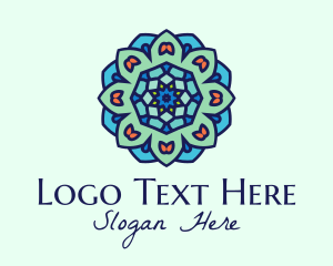 Interior - Mandala Textile Art logo design