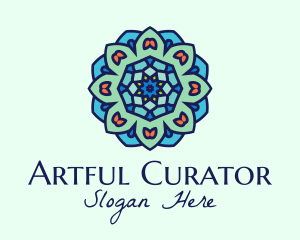 Mandala Textile Art  logo design