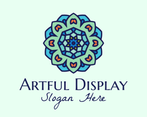 Mandala Textile Art  logo design