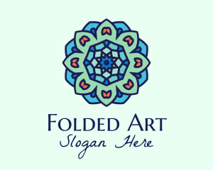 Mandala Textile Art  logo design