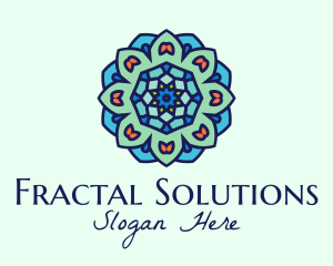 Fractal - Mandala Textile Art logo design