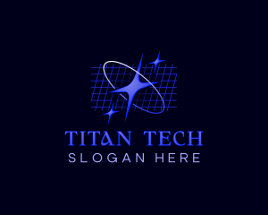 Cyber Tech Star logo design