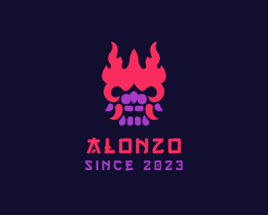 Oni Mask Avatar logo design