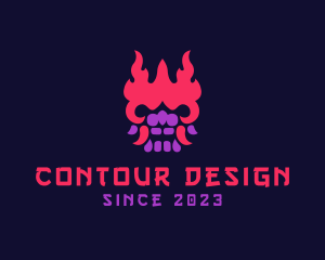 Oni Mask Avatar logo design