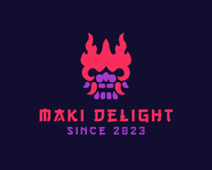 Oni Mask Avatar logo design