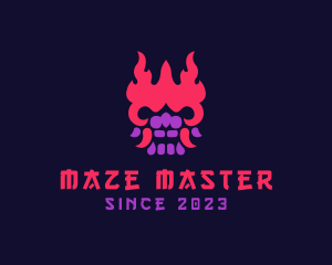 Oni Mask Avatar logo design