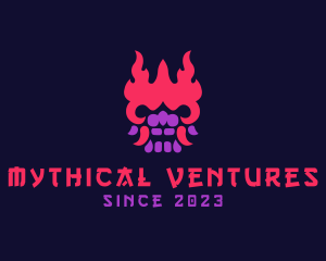 Myth - Oni Mask Avatar logo design
