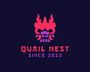 Oni Mask Avatar logo design